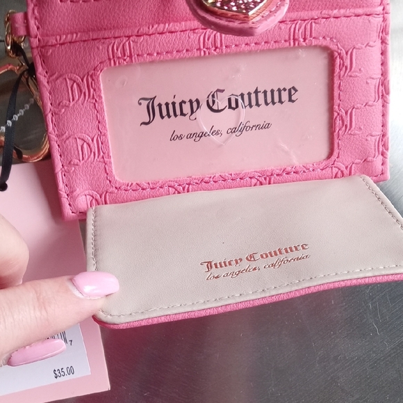 Juicy Couture Pink Card Holder with Heart Charm - Picture 4 of 9